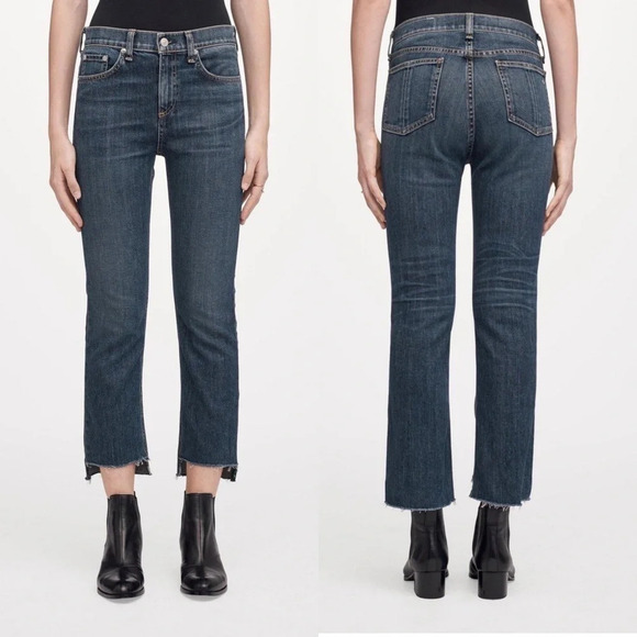 Rag & Bone NWT 10 Inch Stovepipe High Rise Jean Ryan New Denim Women’s Size 29 - Picture 1 of 13